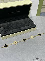 Bagsaaa Van Cleef & Arpel Alhambra Necklace Black With Diamond, 5 motifs - 4