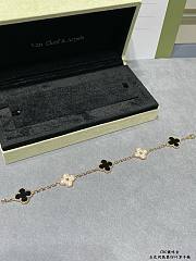 Bagsaaa Van Cleef & Arpel Alhambra Necklace Black With Diamond, 5 motifs - 2