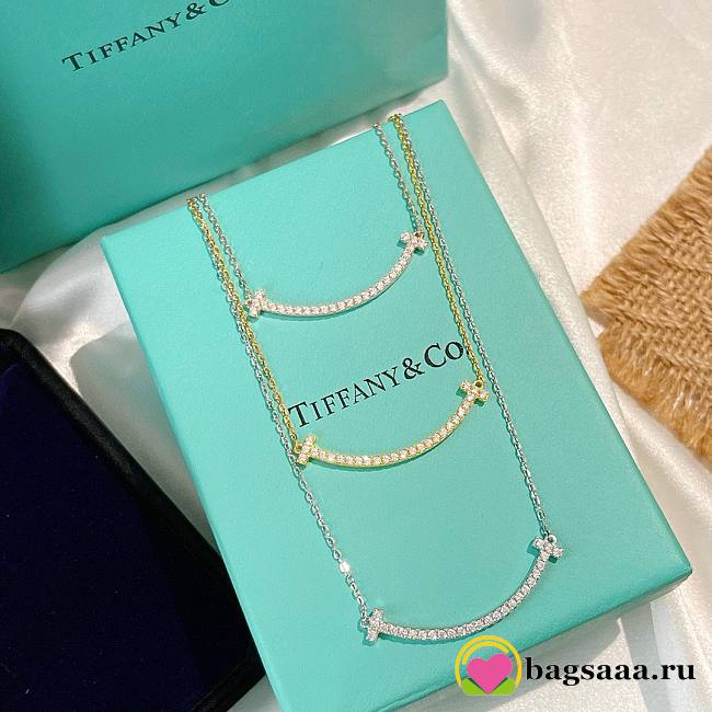 Bagsaaa Tiffany & Co Smile Pendant Necklace - 1