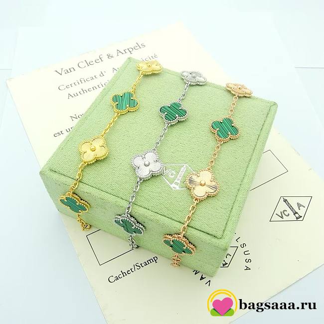 Bagsaaa Van Cleef & Arpel Alhambra Green Bracelet - 1