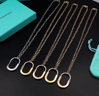 Bagsaaa Tiffany&Co Lock Necklace