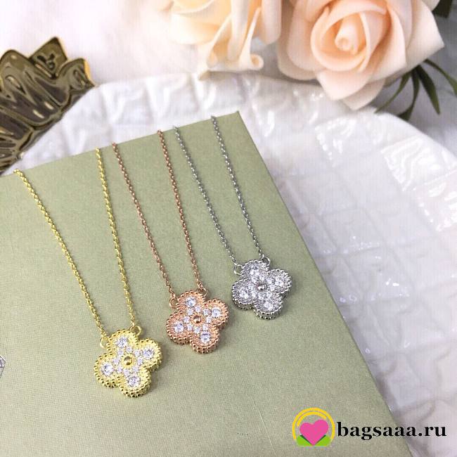 Bagsaaa Van Cleef & Arpel Alhambra, Diamond Necklace - 1