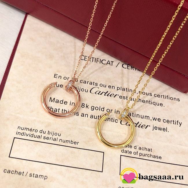 Bagsaaa Cartier Juste Un Clou With Diamond Necklace - 1