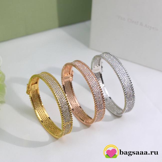 Bagsaaa Van Cleef & Arpels Perlee With Diamond Bracelet - 1