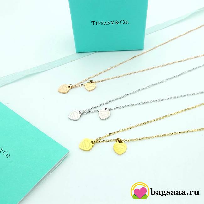 Bagsaaa Tiffany & Co Double Heart Necklace - 1