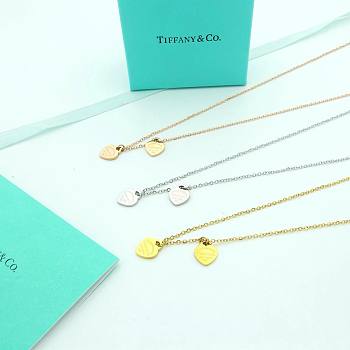 Bagsaaa Tiffany & Co Double Heart Necklace