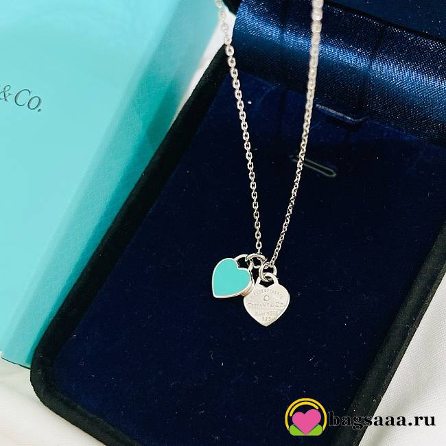 Bagsaaa Tiffany & Co Double Heart Necklace 02 - 1