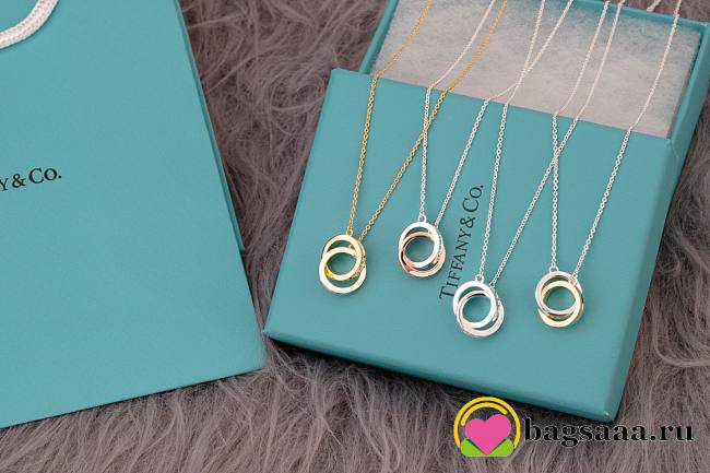 Bagsaaa Tiffany & Co Interlocking Circles Pendant Necklace - 1