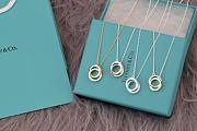 Bagsaaa Tiffany & Co Interlocking Circles Pendant Necklace - 1