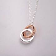 Bagsaaa Tiffany & Co Interlocking Circles Pendant Necklace - 4