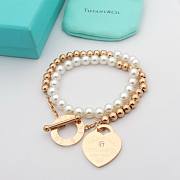 Bagsaaa Tiffany & Co Wrap Bead Bracelet with Pearls and a Diamond - 3