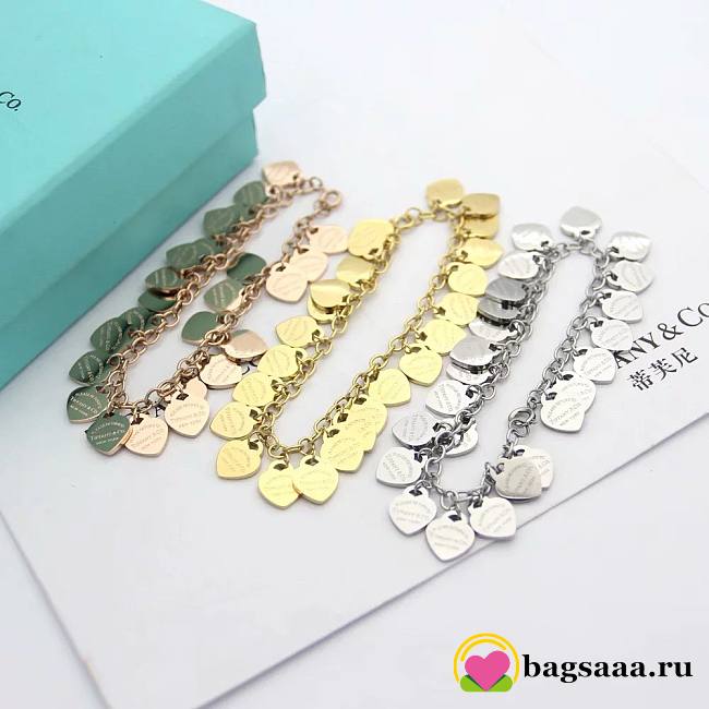 Bagsaaa Tiffany & Co Return To Tiffany Heart Pendant Bracelet - 1