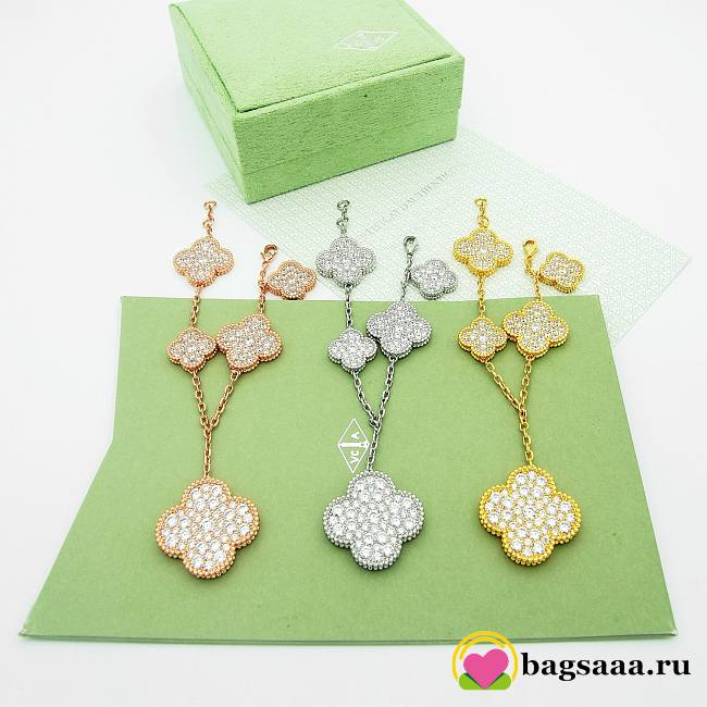 Bagsaaa Van Cleef & Arpel Alhambra, Paved Diamon Bracelet - 1