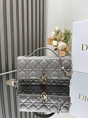 	 Bagsaaa Miss Dior Bag In Grey - 21x11.5x4.5cm - 1
