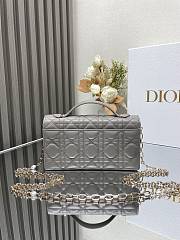 	 Bagsaaa Miss Dior Bag In Grey - 21x11.5x4.5cm - 6