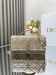 Bagsaaa Miss Dior Bag In Beige - 21x11.5x4.5cm - 1
