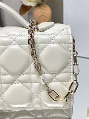 Bagsaaa Miss Dior Bag In White - 21x11.5x4.5cm - 6