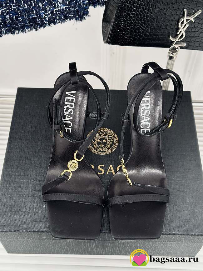 Bagsaaa Versace High Heels Sandals In Black - 1