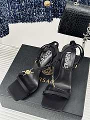 Bagsaaa Versace High Heels Sandals In Black - 5