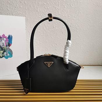 Bagsaaa Prada leather handbag black - 31*16*11cm