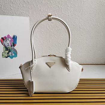 	 Bagsaaa Prada leather handbag white - 31*16*11cm