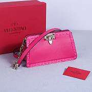 Bagsaaa Valentino Garavani Rockstud bag in calfskin pink - 21*12*6cm - 4