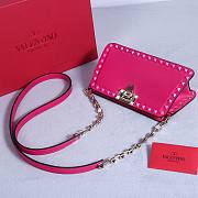 Bagsaaa Valentino Garavani Rockstud bag in calfskin pink - 21*12*6cm - 2