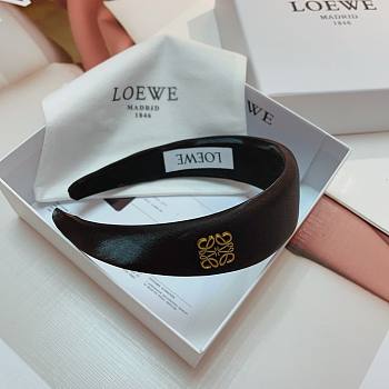 Bagsaaa Loewe Satin Black Headband