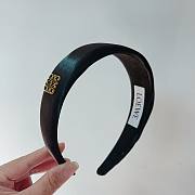 Bagsaaa Loewe Satin Black Headband - 3