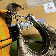 	 Bagsaaa Gucci Attache Small Shoulder Bag In Beige GG Ebony - W23cm x H22cm x D5cm - 5
