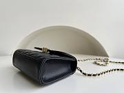 	 Bagsaaa Chanel Top Handle Black Caviar Bag - 14.5x11.5x5.5cm - 5