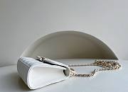 	 Bagsaaa Chanel Top Handle White Caviar Bag - 14.5x11.5x5.5cm - 6