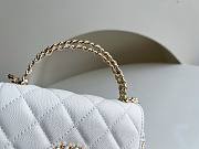 	 Bagsaaa Chanel Top Handle White Caviar Bag - 14.5x11.5x5.5cm - 5