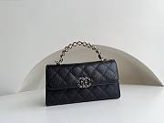 	 Bagsaaa Chanel Top Handle Black Caviar Bag - 18x10x4.5cm - 1