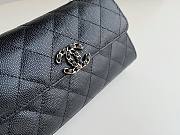 	 Bagsaaa Chanel Top Handle Black Caviar Bag - 18x10x4.5cm - 3