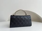 	 Bagsaaa Chanel Top Handle Black Caviar Bag - 18x10x4.5cm - 2