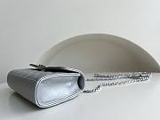 	 Bagsaaa Chanel Top Handle Silver Caviar Bag - 18x10x4.5cm - 5