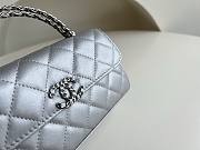 	 Bagsaaa Chanel Top Handle Silver Caviar Bag - 18x10x4.5cm - 3