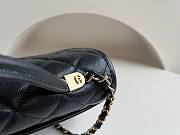 Bagsaaa Chanel School Memory Top Handle Flap Bag Black Caviar - 25x21.5x7cm - 3