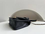 	 Bagsaaa Chanel Mini School Memory Top Handle Flap Bag Black Caviar - 17x20.5x6cm - 4