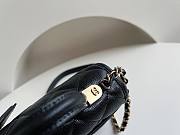 	 Bagsaaa Chanel Mini School Memory Top Handle Flap Bag Black Caviar - 17x20.5x6cm - 3