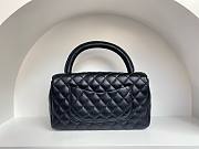 Bagsaaa Chanel Top Handle Soft Leather Black Medium size - 25cm - 6