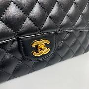 Bagsaaa Chanel Top Handle Soft Leather Black Medium size - 25cm - 4