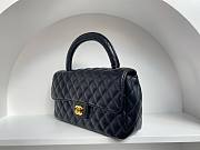 Bagsaaa Chanel Top Handle Soft Leather Black Medium size - 25cm - 3