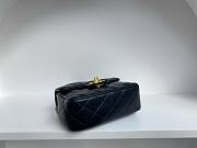 	 Bagsaaa Chanel Top Handle Soft Leather Black Mini size - 18cm - 6
