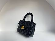 	 Bagsaaa Chanel Top Handle Soft Leather Black Mini size - 18cm - 4