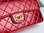 Bagsaaa Chanel Vintage Red Leather Top handle Flap Bag - 25cm - 2