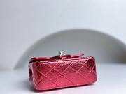 	 Bagsaaa Chanel Vintage Red Leather Top handle Flap Bag - 18cm - 5