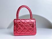	 Bagsaaa Chanel Vintage Red Leather Top handle Flap Bag - 18cm - 4