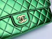 	 Bagsaaa Chanel Vintage Green Leather Top handle Flap Bag - 25cm - 4